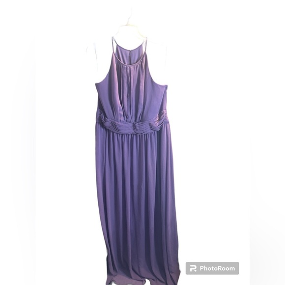 31. CELEBRATE DB STUDIO chiffon high-neck pleated bridesmaid dress NWT - Picture 2 of 5